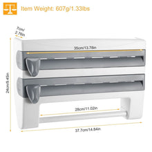 Load image into Gallery viewer, Wall Mounted Kitchen Roll Dispenser with Cutter