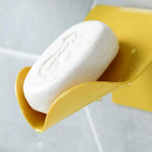 Load image into Gallery viewer, Wall-suction Drain Soap Dish Decorative Drainage Soap Holder Soap Holder Storage Container Home Bathroom Kitchen Accessories Self Adhesive Soap Drain Rack Soap Holder with Hook Wall Mount Soap Dish with Hook Sponge Soap Draining Tray Plate