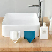 Load image into Gallery viewer, Wall-suction Drain Soap Dish Decorative Drainage Soap Holder Soap Holder Storage Container Home Bathroom Kitchen Accessories Self Adhesive Soap Drain Rack Soap Holder with Hook Wall Mount Soap Dish with Hook Sponge Soap Draining Tray Plate