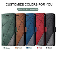 Load image into Gallery viewer, Wallet Flip Leather Case For Xiaomi Redmi 10 10A 10C 9 9A 9C 9T Note 11S 11 Pro 10S 10 Pro 9 Pro 8T 7 Poco X4 GT M4 Pro F4 11T Flip Wallet Case With Magnetic Closure Card Slots Wrist Strap Protective Case