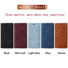Load image into Gallery viewer, Wallet Flip Leather Case For Xiaomi Redmi 10 10C 9A 9C 9T Note 11 Pro 10S 10 Pro 9 Pro 8T 7 Poco F3 X3 X4 Pro M3 M4 Pro M5s 11T Leather Finish Inbuilt Stand & Pockets Wallet Style Flip Back Case