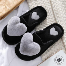Load image into Gallery viewer, Warm Fluffy Slippers Women Faux Fur Slipper Indoor Floor Slides Flat Soft Furry House Warm Comfortable Fuzzy Furry Bedroom Slippers Indoor Cozy Memory Foam Anti-Slip Flip Flops