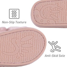 Load image into Gallery viewer, Warm Fluffy Slippers Women Faux Fur Slipper Indoor Floor Slides Flat Soft Furry House Warm Comfortable Fuzzy Furry Bedroom Slippers Indoor Cozy Memory Foam Anti-Slip Flip Flops