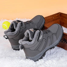 Load image into Gallery viewer, Warm Fur Men's Womens Boots Winter Comfortable Snow Casual Shoes Rubber Ankle Boots Fur Lined Warm Anti-slip Outdoor Work Shoes For Cold Weather Hiking Camping