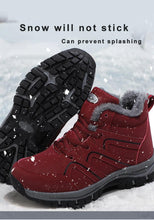 Load image into Gallery viewer, Warm Fur Men's Womens Boots Winter Comfortable Snow Casual Shoes Rubber Ankle Boots Fur Lined Warm Anti-slip Outdoor Work Shoes For Cold Weather Hiking Camping