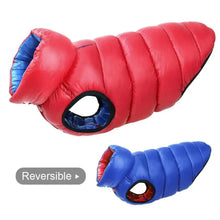 Load image into Gallery viewer, Warm Winter Dog Clothes Vest Reversible Dogs Jacket Coat 3 Layer Thick Pet Clothing Waterproof Outfit for Small Large Dogs
