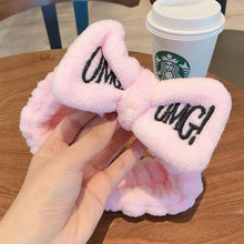 Load image into Gallery viewer, Wash Face Women Girls Hairbands Soft Warm Coral Fleece Bow Animal Ears Headbands Headwear Hair Bands Turban Gorgeous Hair Accessories For Women
