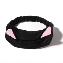 Load image into Gallery viewer, Wash Face Women Girls Hairbands Soft Warm Coral Fleece Bow Animal Ears Headbands Headwear Hair Bands Turban Gorgeous Hair Accessories For Women