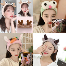 Load image into Gallery viewer, Wash Face Women Girls Hairbands Soft Warm Coral Fleece Bow Animal Ears Headbands Headwear Hair Bands Turban Gorgeous Hair Accessories For Women