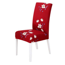 Load image into Gallery viewer, Washable Anti-dust Seat Slipcover Chair Cover Stretch Spandex Chair Covers Elastic Multifunctional Dining Furniture Seat Cover Home Decor For Dining Room Washable Spandex Kitchen Chair Covers for Dining Room Christmas Decoration