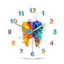Load image into Gallery viewer, Water Color Tooth Painting Print Wall Clock Wall Clock for Living Room Wall Clock Medical Dental Clinic Wall Art Non Ticking Wall Watch Orthodontist Dentist Gift Clinic Wall Art Non Ticking Wall Watch Orthodontist Dentist