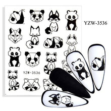 Load image into Gallery viewer, Water Decal Nail Art Decorations Nail Sticker Tattoo Full Cover Beauty Decals Manicure Supplies Accessories Women Kids Girls Manicure Decoration Nail Art Supplies 3D Self-Adhesive Nail Decals Designer Nail Stickers for Acrylic Nails