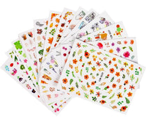 Load image into Gallery viewer, Water Decal Nail Art Decorations Nail Sticker Tattoo Full Cover Beauty Decals Manicure Supplies Accessories Women Kids Girls Manicure Decoration Nail Art Supplies 3D Self-Adhesive Nail Decals Designer Nail Stickers for Acrylic Nails