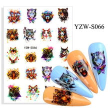 Load image into Gallery viewer, Water Decal Nail Art Decorations Nail Sticker Tattoo Full Cover Beauty Decals Manicure Supplies Accessories Women Kids Girls Manicure Decoration Nail Art Supplies 3D Self-Adhesive Nail Decals Designer Nail Stickers for Acrylic Nails