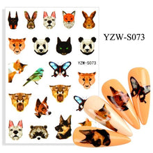 Load image into Gallery viewer, Water Decal Nail Art Decorations Nail Sticker Tattoo Full Cover Beauty Decals Manicure Supplies Accessories Women Kids Girls Manicure Decoration Nail Art Supplies 3D Self-Adhesive Nail Decals Designer Nail Stickers for Acrylic Nails