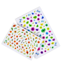Load image into Gallery viewer, Water Decal Nail Art Decorations Nail Sticker Tattoo Full Cover Beauty Decals Manicure Supplies Accessories Women Kids Girls Manicure Decoration Nail Art Supplies 3D Self-Adhesive Nail Decals Designer Nail Stickers for Acrylic Nails