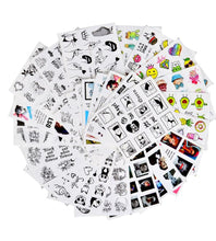 Load image into Gallery viewer, Water Decal Nail Art Decorations Nail Sticker Tattoo Full Cover Beauty Decals Manicure Supplies Accessories Women Kids Girls Manicure Decoration Nail Art Supplies 3D Self-Adhesive Nail Decals Designer Nail Stickers for Acrylic Nails