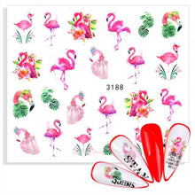 Load image into Gallery viewer, Water Decals Nail Tattoo Wolf Animal 3D Embossed Nail Sticker Flower Adhesive Manicure Slider Nail Art Tips Curve Graffiti Nail Design for Acrylic Nail Supplies Designer Nail Decorations for Women Girls Kids 3D Nail Art Stickers Decals
