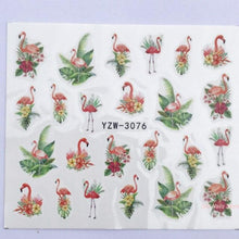 Load image into Gallery viewer, Water Decals Nail Tattoo Wolf Animal 3D Embossed Nail Sticker Flower Adhesive Manicure Slider Nail Art Tips Curve Graffiti Nail Design for Acrylic Nail Supplies Designer Nail Decorations for Women Girls Kids 3D Nail Art Stickers Decals