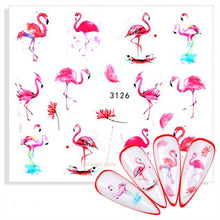 Load image into Gallery viewer, Water Decals Nail Tattoo Wolf Animal 3D Embossed Nail Sticker Flower Adhesive Manicure Slider Nail Art Tips Curve Graffiti Nail Design for Acrylic Nail Supplies Designer Nail Decorations for Women Girls Kids 3D Nail Art Stickers Decals