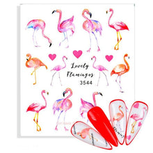 Load image into Gallery viewer, Water Decals Nail Tattoo Wolf Animal 3D Embossed Nail Sticker Flower Adhesive Manicure Slider Nail Art Tips Curve Graffiti Nail Design for Acrylic Nail Supplies Designer Nail Decorations for Women Girls Kids 3D Nail Art Stickers Decals