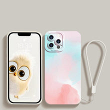 Load image into Gallery viewer, Watercolor Painting Phone Case For Xiaomi Mi 11 Lite 12 11T 10T Poco X4 M4 Pro X3 Redmi 10C Note 11 11S 10 9 With Lanyard Cover Aesthetic New Design Shockproof Unique Soft Bumper Case Cover