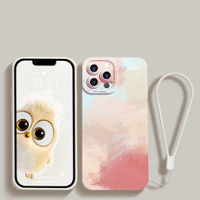 Load image into Gallery viewer, Watercolor Painting Phone Case For Xiaomi Mi 11 Lite 12 11T 10T Poco X4 M4 Pro X3 Redmi 10C Note 11 11S 10 9 With Lanyard Cover Aesthetic New Design Shockproof Unique Soft Bumper Case Cover