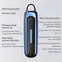 Load image into Gallery viewer, Waterproof Bluetooth Headphones Bass Sound Earphones with Mics Touch Control in-Ear Headset for Sports,Home BlackE1 Wireless Bluetooth 5.0 Earphone In-ear Single Mini Earbud Hands Free Call Stereo Music Headset With Mic For All Smart Phones