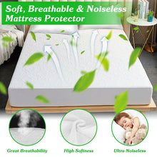 Load image into Gallery viewer, Waterproof Breathable Soft Cotton Mattress Protector