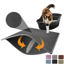 Load image into Gallery viewer, Waterproof EVA Double Layer Cat Litter Trapping Pet Litter Box Mat Clean Pad