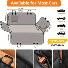 Load image into Gallery viewer, Waterproof Heavy-Duty Quilted Dog Seat Cover Hammock for Cars, Trucks, SUVs