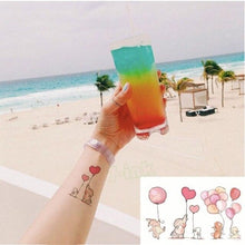 Load image into Gallery viewer, Waterproof Temporary Tattoo Lavender Stickers Butterfly Flower Luxury Small Tattoo For Body Arm