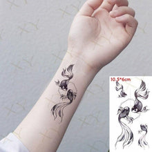 Load image into Gallery viewer, Waterproof Temporary Tattoo Lavender Stickers Butterfly Flower Luxury Small Tattoo For Body Arm