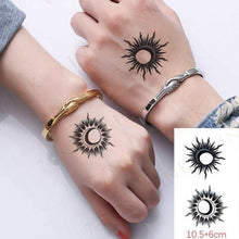 Load image into Gallery viewer, Waterproof Temporary Tattoo Lavender Stickers Butterfly Flower Luxury Small Tattoo For Body Arm