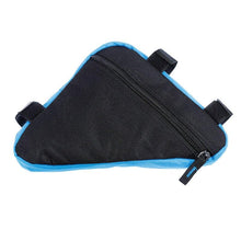 Load image into Gallery viewer, Waterproof Triangle Cycling Bicycle Bags Front Tube Frame Bag Mountain Bike Triangle Pouch Frame Holder Bag Bike Storage Frame Bag Bicycle Front Tube Triangle Water Resistant Cycling Pack Strap On Pouch Bike Accessories Tool Accessible Storage Bag