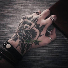 Load image into Gallery viewer, Waterproof Womens Temporary Sticker Tattoo Flower Rose Realistic Sketches For Arm Hand