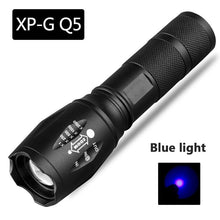 Load image into Gallery viewer, Waterproof Z45 Led Flashlight Ultra Bright Waterproof MINI Torch T6/L2/V6 zoomable 5 Modes 18650 rechargeable Battery for camping tactica Led Mini Water-Resistant Torch Light For Indoor & Outdoor Camping Hiking Accessories Gear
