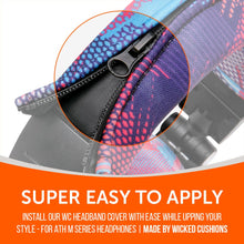 Load image into Gallery viewer, WC BandZ V2 Protective Headband Cover For ATH M Series Headphones