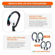 Load image into Gallery viewer, WC HookZ - Over Ear Hooks for Airpods Pro 1, 2 & Airpods 1, 2, 3