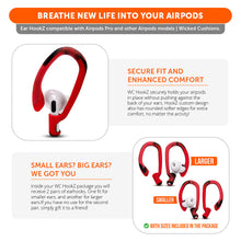 Load image into Gallery viewer, WC HookZ - Over Ear Hooks for Airpods Pro 1, 2 & Airpods 1, 2, 3