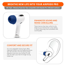 Load image into Gallery viewer, WC TipZ - Memory Foam Ear Tips for Airpods Pro & Airpods Pro 2
