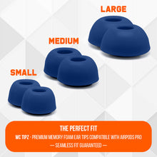 Load image into Gallery viewer, WC TipZ - Memory Foam Ear Tips for Airpods Pro & Airpods Pro 2