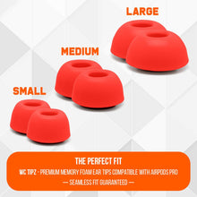 Load image into Gallery viewer, WC TipZ - Memory Foam Ear Tips for Airpods Pro & Airpods Pro 2