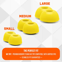 Load image into Gallery viewer, WC TipZ - Memory Foam Ear Tips for Airpods Pro & Airpods Pro 2