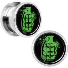 Load image into Gallery viewer, Green Grenade Steel Screw Fit Plug Set 1/2