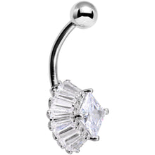 Load image into Gallery viewer, Clear Gem Big Bad Belly Ring