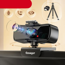 Load image into Gallery viewer, Webcam 2K Full HD Web Camera For PC Computer Laptop USB Web Cam With Microphone Autofocus WebCamera Conferencing and Video Calling