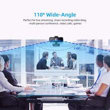 Load image into Gallery viewer, Webcam 2K Full HD Web Camera For PC Computer Laptop USB Web Cam With Microphone Autofocus WebCamera Conferencing and Video Calling