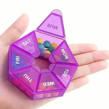Load image into Gallery viewer, Weekly Rainbow Pill Box - 7-Grid Thickened Pill Storage Box