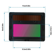Load image into Gallery viewer, Welding Helmet Solar Powered Auto Darkening Hood with Adjustable Wide Shade